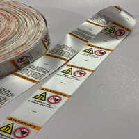 Multi Color Garment Wash Care Label