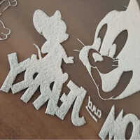 Customized Heat Transfer Sticker - Solvent & Water-Based Inks for Shoes, Any Customize Shape , Multicolor for T-Shirt and Garment Label Printing