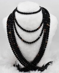 8mm Black Sulemani Agate Beads, Gemstone Beads for Necklace ,Crystal Beads Jewelry