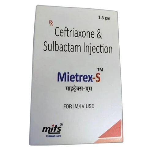 Liquid 1.5 Gm Ceftriaxone And Sulbactam Injection