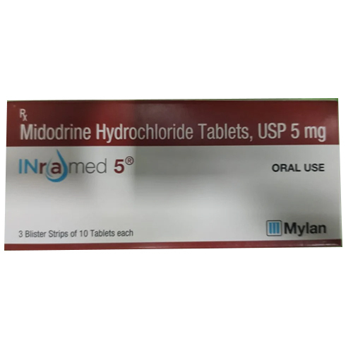 5 MG Midodrine Hydrochloride Tablets USP