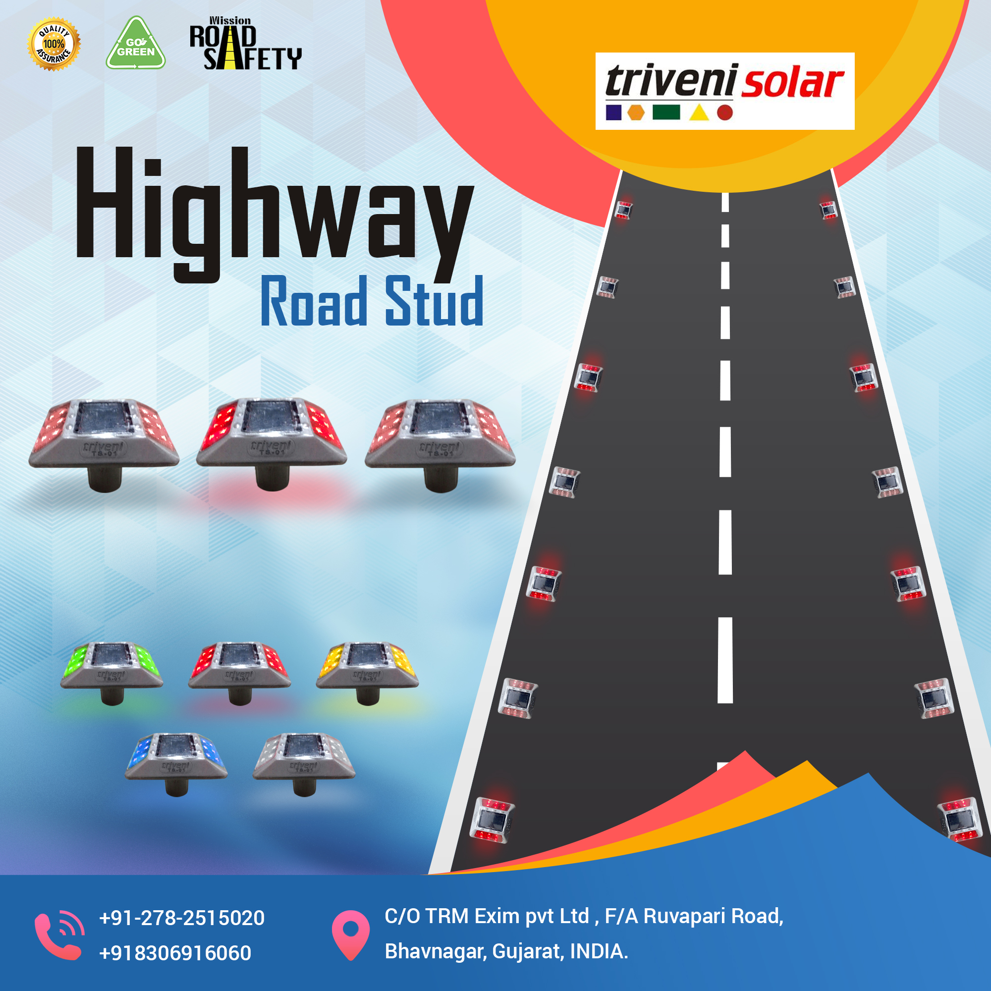 Outdoor Solar Road Stud