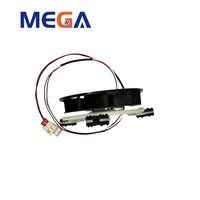 Mega Industrial 120x120x36mm Plastic Brushless 12V DC Axial Flow Cooling Fan for Refrigerators Projectors