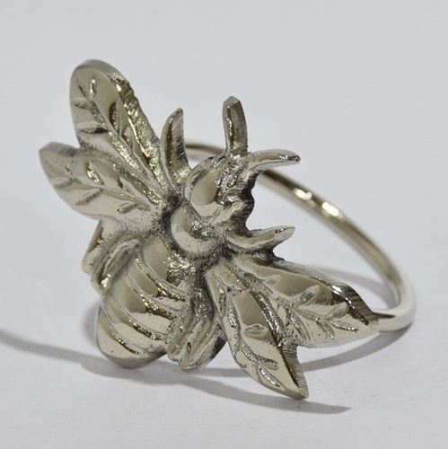 Metal Spider Napkin Ring Silver Plated