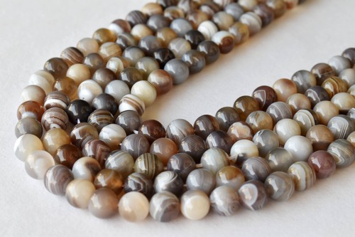 8mm Botswana Agate Beads, Gemstone Beads for Necklace ,Crystal Beads Jewelry