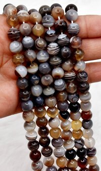 8mm Botswana Agate Beads, Gemstone Beads for Necklace ,Crystal Beads Jewelry