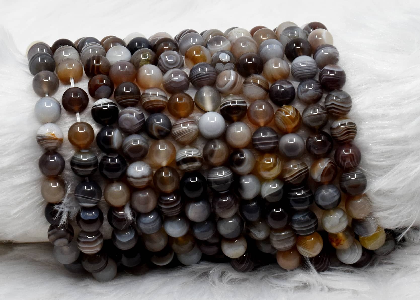 8mm Botswana Agate Beads, Gemstone Beads for Necklace ,Crystal Beads Jewelry