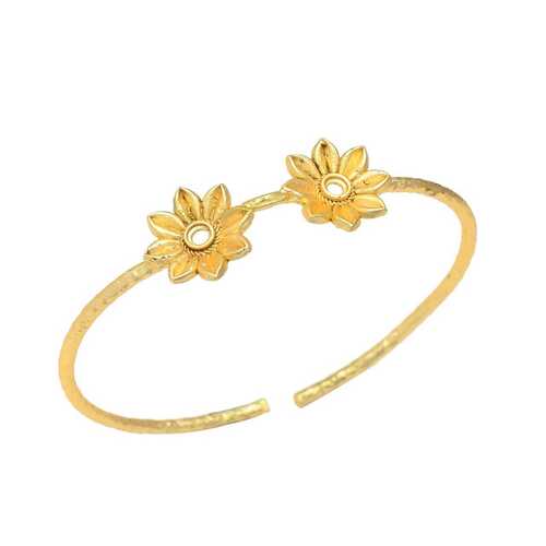 Small flower design cuff bracelet