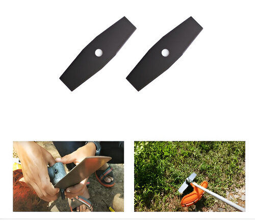 2 Teeth Black Heavy Duty Blade For Brush Cutter (Quantity-2 Pcs) Use: Industrial