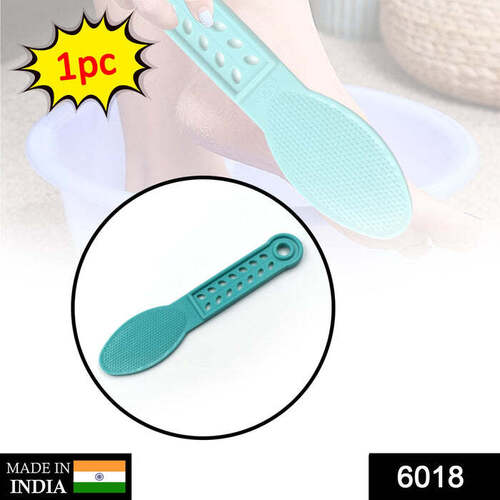 Plastic Foot Scrubber - Manual Blue Foot Care Tool | Ergonomic Design, 304 Premium Stainless Steel, Exfoliating Micro-Files