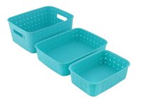 SMART BASKETS FOR STORAGE(SET OF 3) SKY BLUE