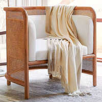 Mf-1308-1s American Oak Wood Sofa Indian Rattan Sofa For Events - Assembly: No Assembly Required
