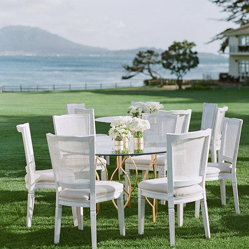 MC-434 Oak Wood Dining Chair white wedding chairs for rental