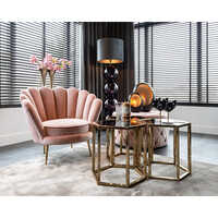 OC-2132 Stainless Steel Legs With Velvet Fabric Occasional Chair wedding stage decoration chairs