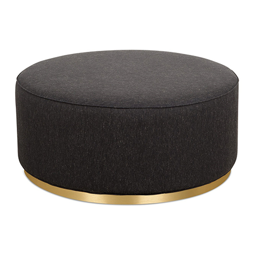 OB-3180 Stainless Steel Velvet Fabric Ottoman wedding furniture ottoman