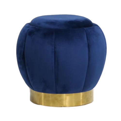 OB-394 Round Blue Ottoman modern wedding ottoman