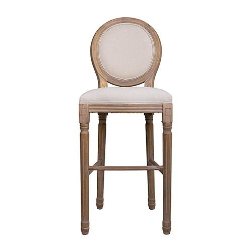 BS-538 Wood Frame With Linen Fabric Bar Chair wedding vip chair for sale