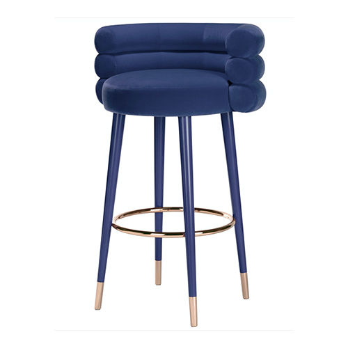 Bs-5124 Velvet With Stainless Steel Bar Chair For Events Rental - Assembly: No Assembly Required