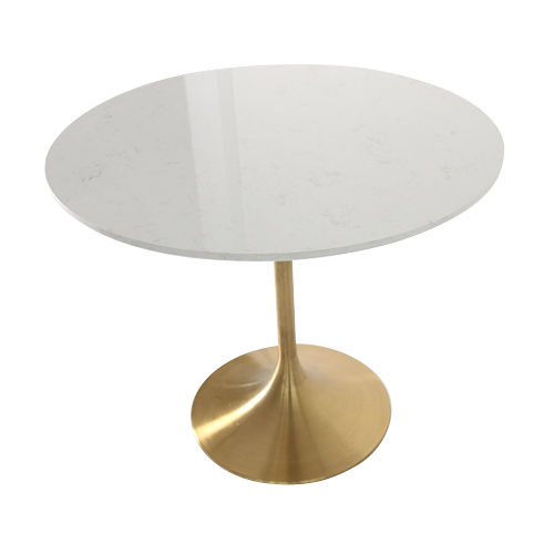 Dt-759 Round Dining Table Luxury Gold Event Table - Assembly: No Assembly Required