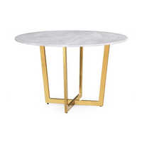 DT-768 Round Fancy Dining Table stainless steel wedding party table