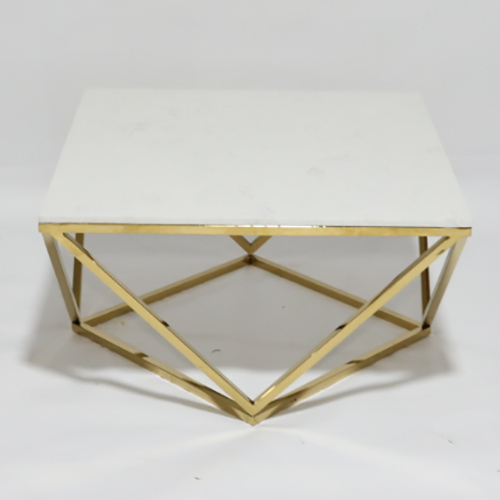 CT-794 Marble Top With Stainless Steel Base Coffee Table decor table wedding gold luxury