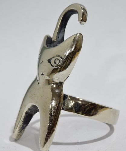 Napkin Ring Silver Plated Black Antique