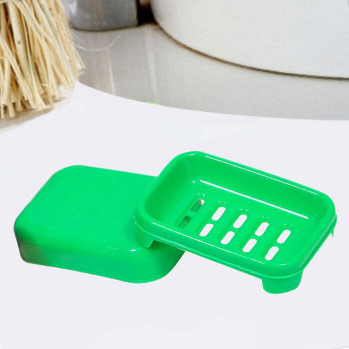 COVERED SOAP KEEPING PLASTIC CASE FOR BATHROOM USE 1128