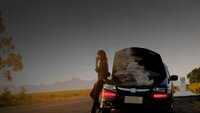 Solar Red Flag Light For Car Owner