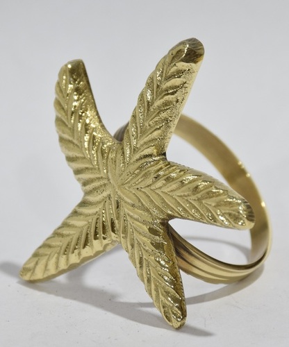 Metal Star Napkin Gold Plated
