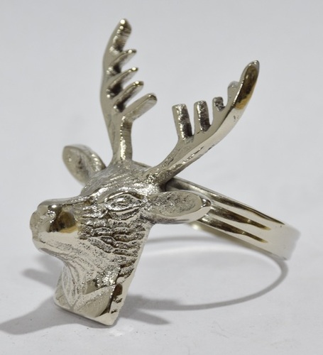 Metal Decorative Napkin Ring Silver Plated