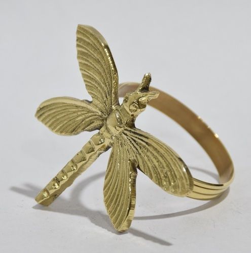 Metal Wasp Napkin Ring Gold Finish