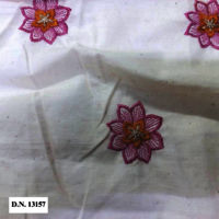 Kora Cotton Purple color Floral Buti design