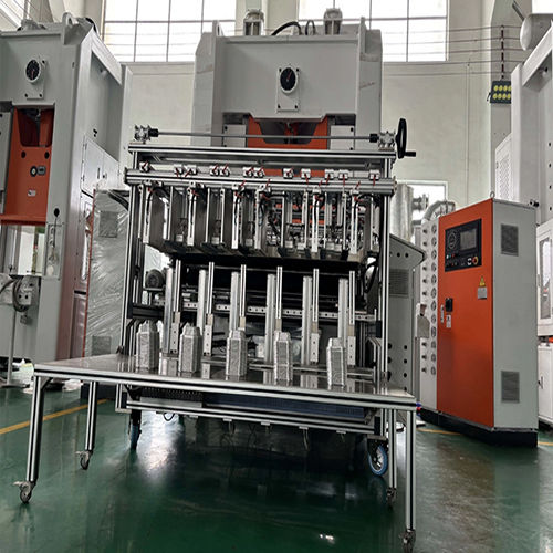 Fully Automatic 5 Cavities Aluminium Foil Food Container Making Machine