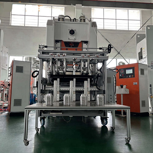 Silver White High Performance Flexible Electric Aluminum Pot Making Machine