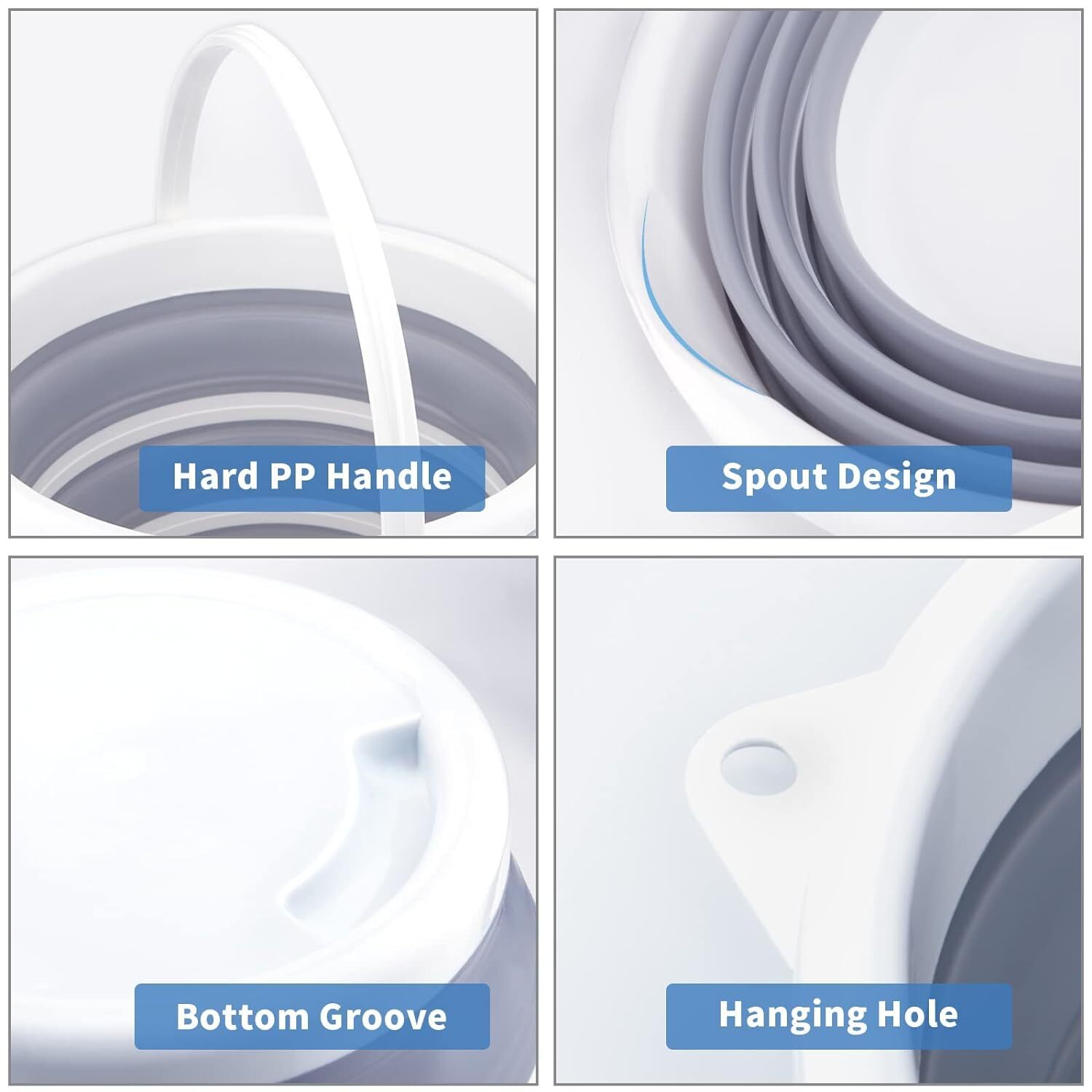 SILICONE FOLDING BUCKET (10 LITER)