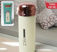 GLASS WATER BOTTLE 400ML 13020