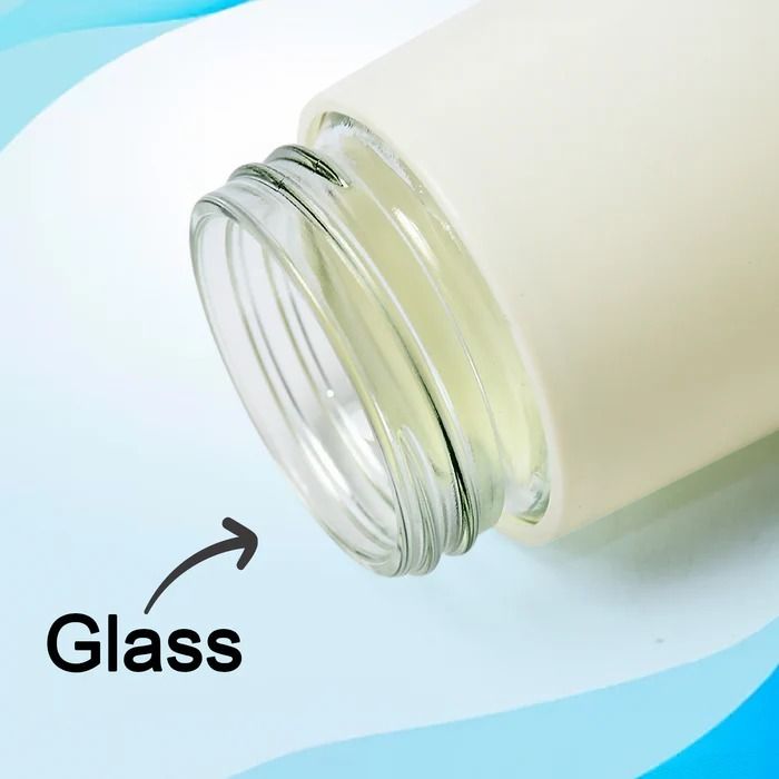 GLASS WATER BOTTLE 400ML 13020