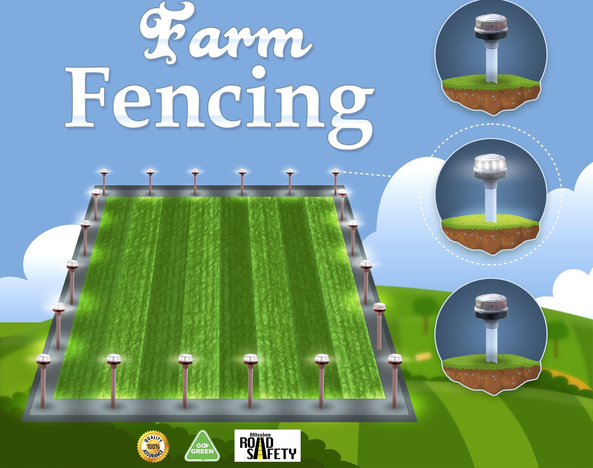 Solar Flair Light For Agriculture