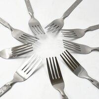 STEEL FORKS SPOON SET OF 12PC 8252