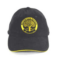 Men Corporate Cap - Customized Design, One Size Fits All | Black Summer Cap For Male Professionals, Ideal For Events And Everyday Wear