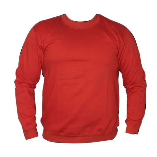 Washable Mens Red Sweatshirt