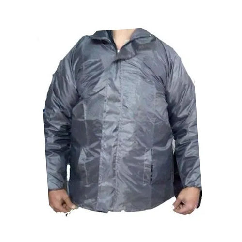 Men Grey Windcheater Jacket