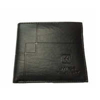 Men PU Leather Wallet - PU Leather, Folded Design, Black Color | Modern Style, Multiple Compartments for Cards and Cash