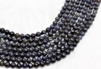 8mm Iolite Beads, Gemstone Beads for Necklace ,Crystal Beads Jewelry