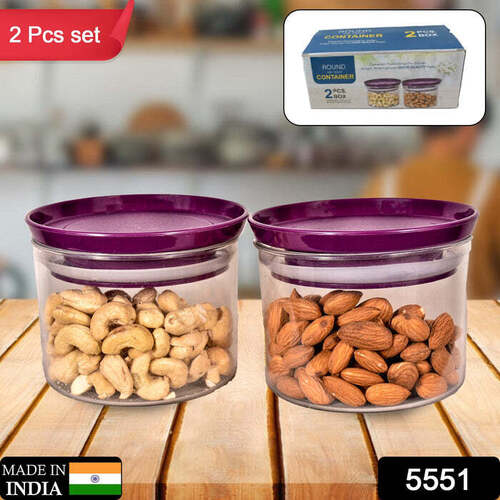 AIR TIGHT & UNBREAKABLE KITCHEN JAR SET FOOD STORAGE 5551