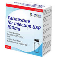 Carmustine 100mg Injection - Synthetic Anticancer Drug, Administered Intravenously, For Brain Tumors & Lymphoma, 1 Vial Per Box, Store At 2â°c To 8â°c