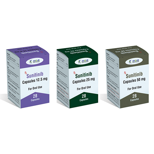 Sunitinib Capsules 12.5mg, 25mg, 50mg