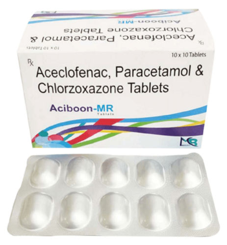 Aceclofenac + Paracetamol + Chlorzoxazone Tablets