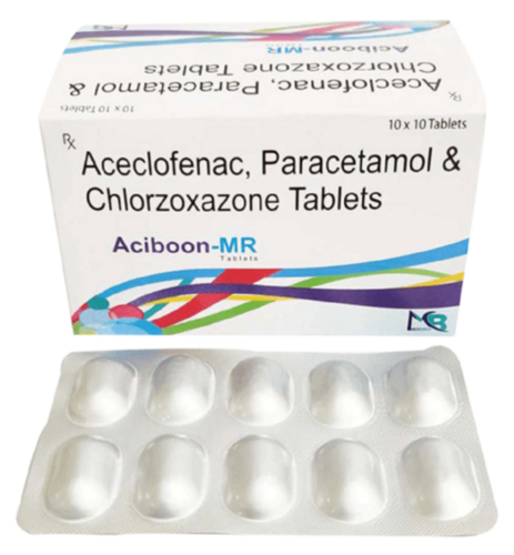 ACECLOFENAC + PARACETAMOL + CHLORZOXAZONE TABLETS