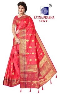 ratna prabha tusser cotton silk saree